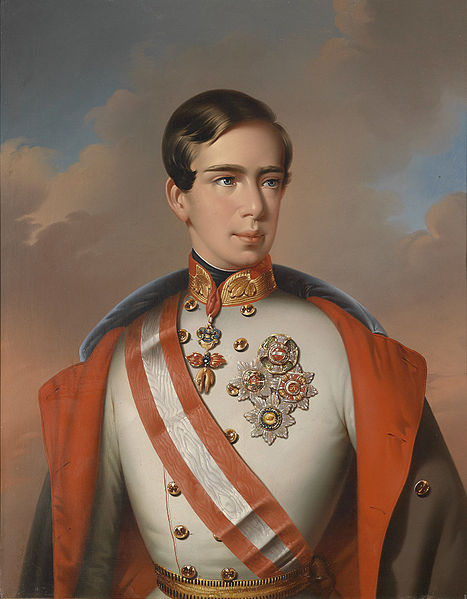 Franz Joseph I Habsburg-Lorraine Emperor of Austria King of Hungary and Bohemia 1851 by Eduard Klieber 1803-1879 Dorotheum Vienna